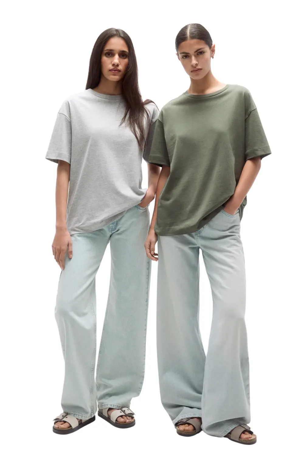 Pack 2 camisetas oversize manga corta