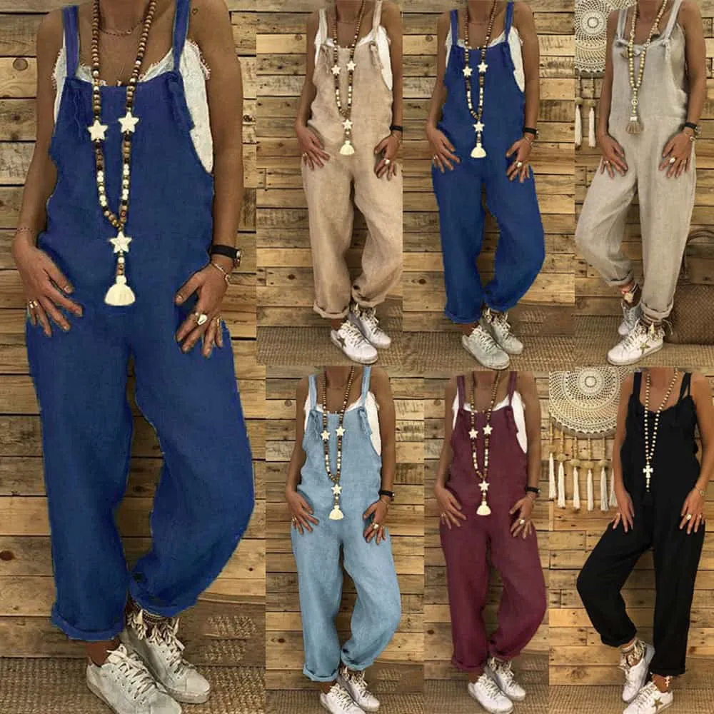 Women's Fashion Loose Casual Jumpsuit