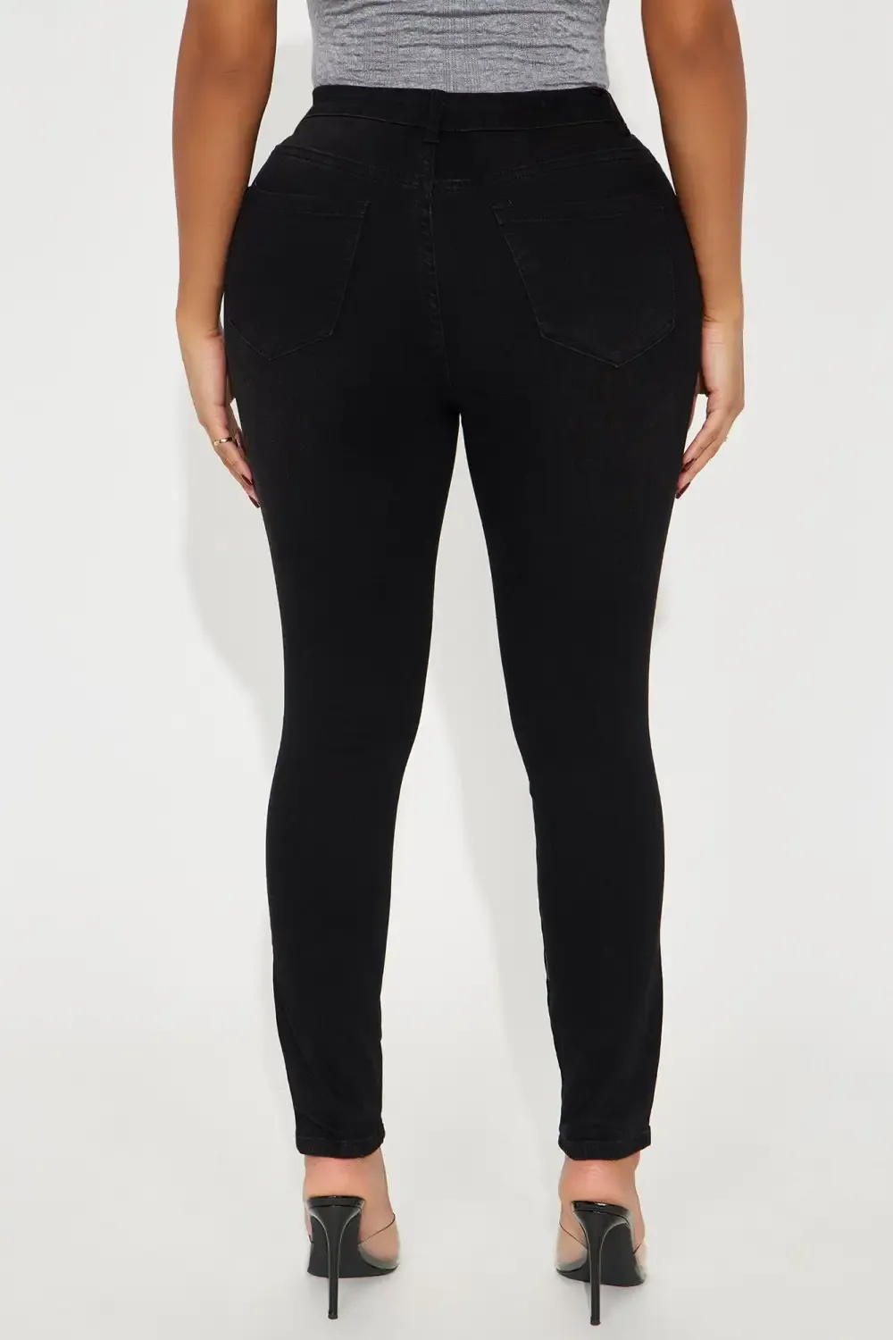 One Night Only High Rise Skinny Jeans - Black