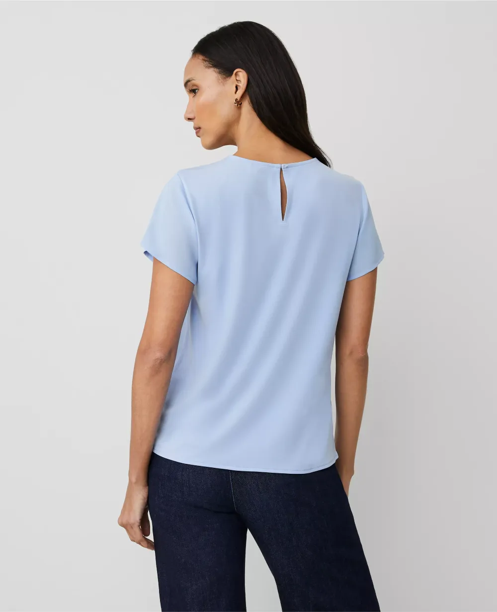 Mixed Media Crew Neck Tee
