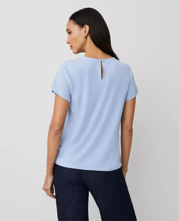 Mixed Media Crew Neck Tee