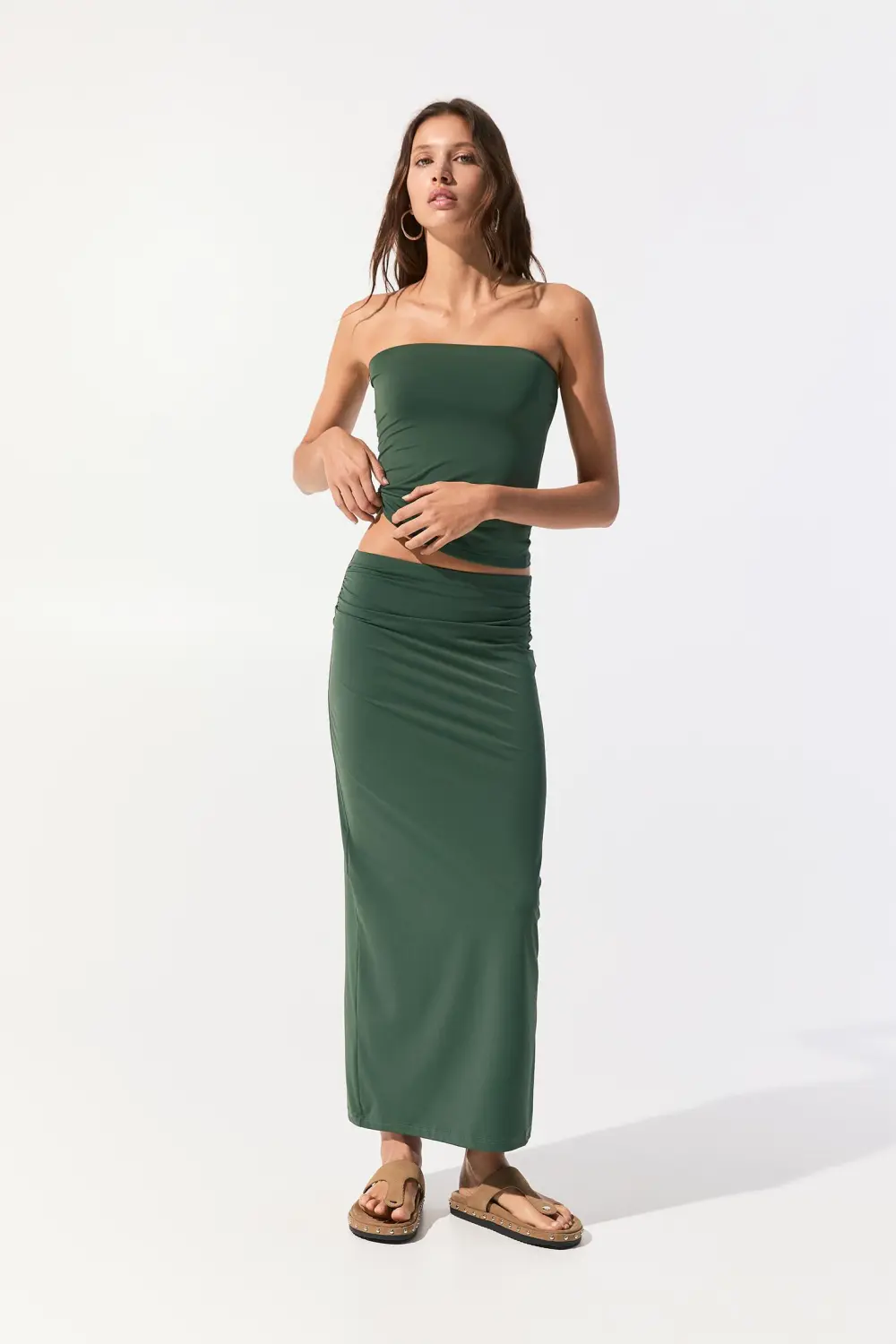 Strapless polyamide top