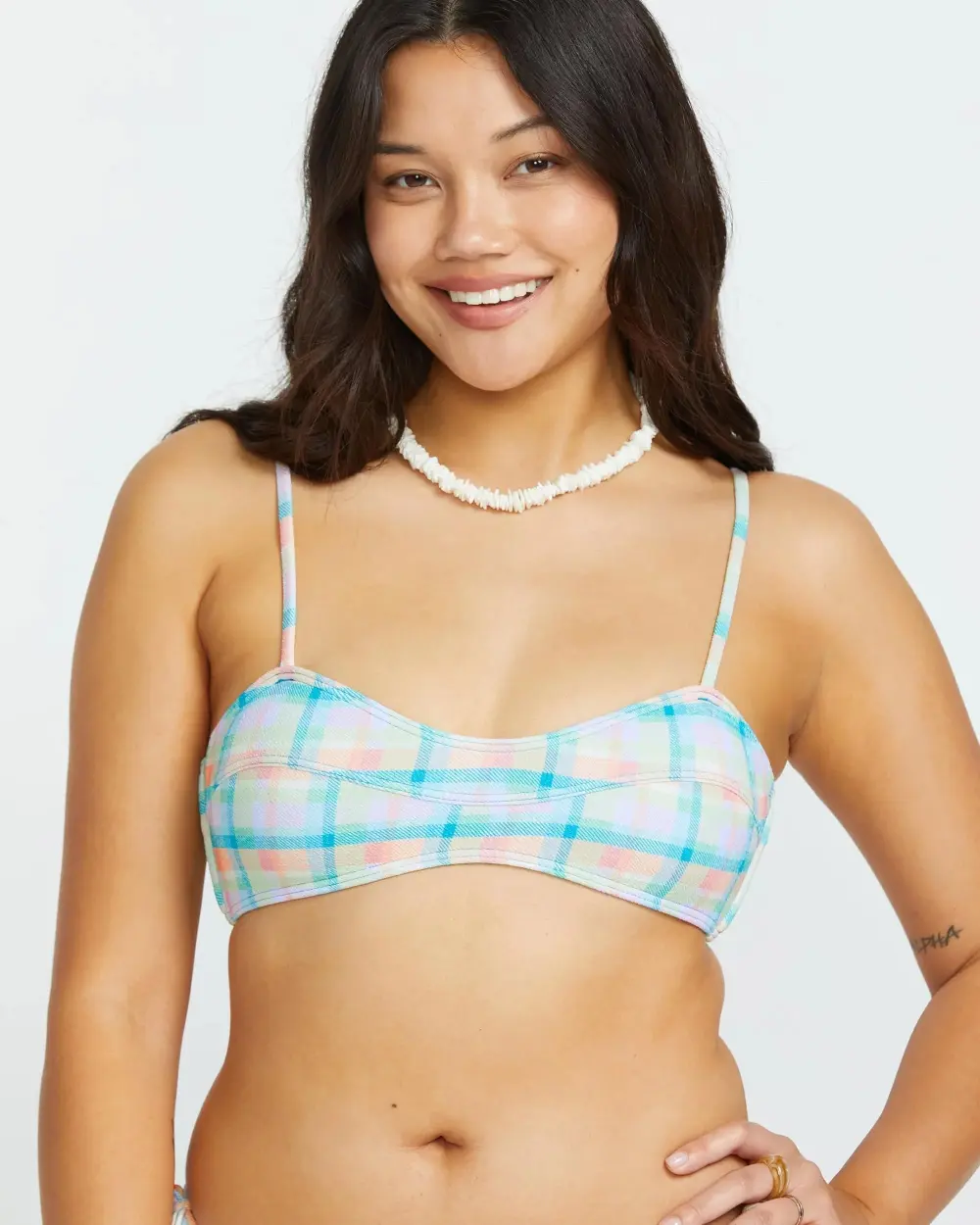 Check The Waves Eve Bralette Bikini Top - Multi