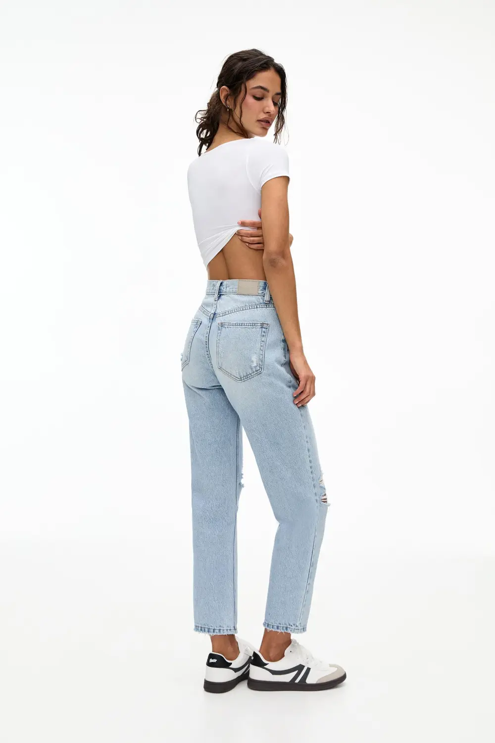 Jeans mom rotos
