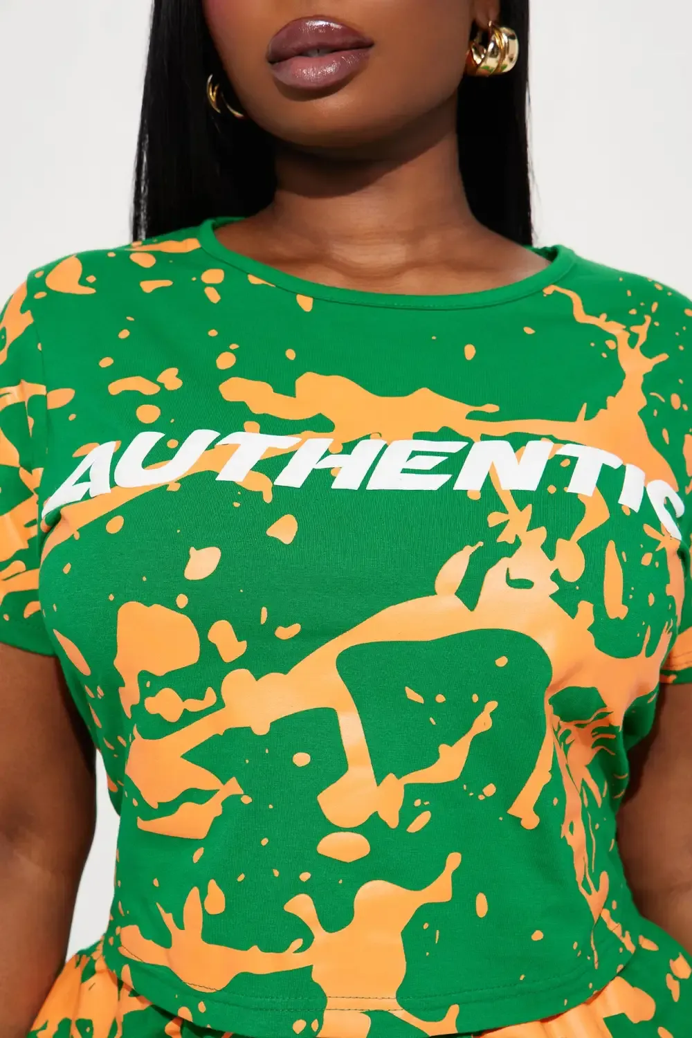Be Authentic Short Sleeve Tee - Green/combo