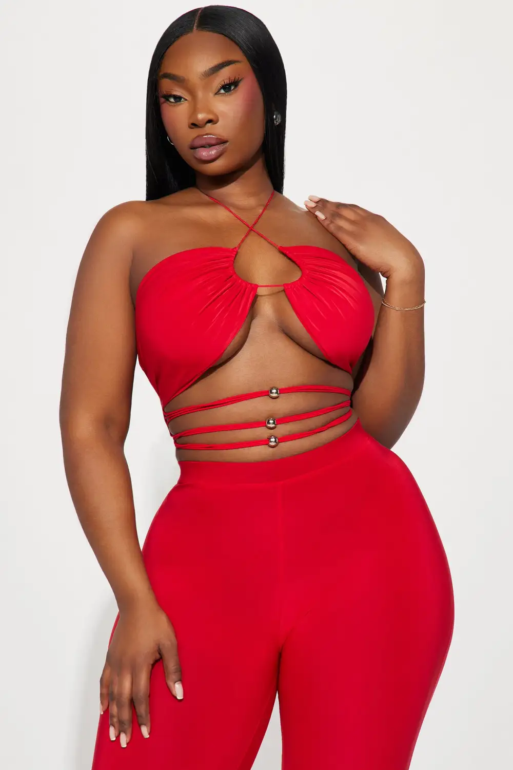 Sassy Mood Pant Set - Red