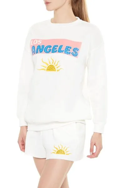 Rhinestone Los Angeles Pullover