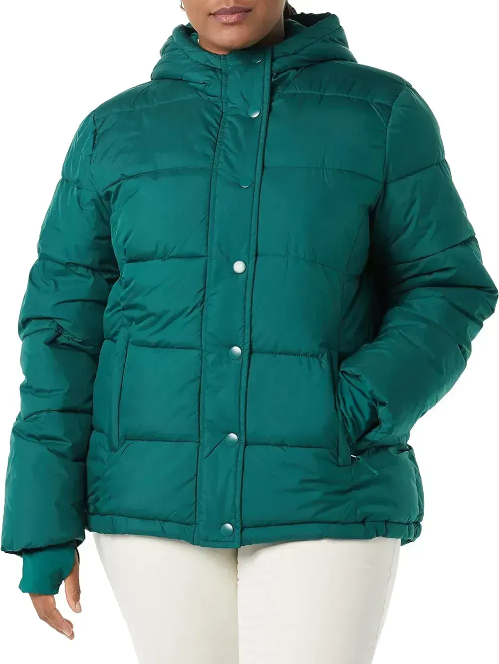 Women's Heavyweight Long-Sleeve Hooded Puffer Coat (Available in Plus Size)
