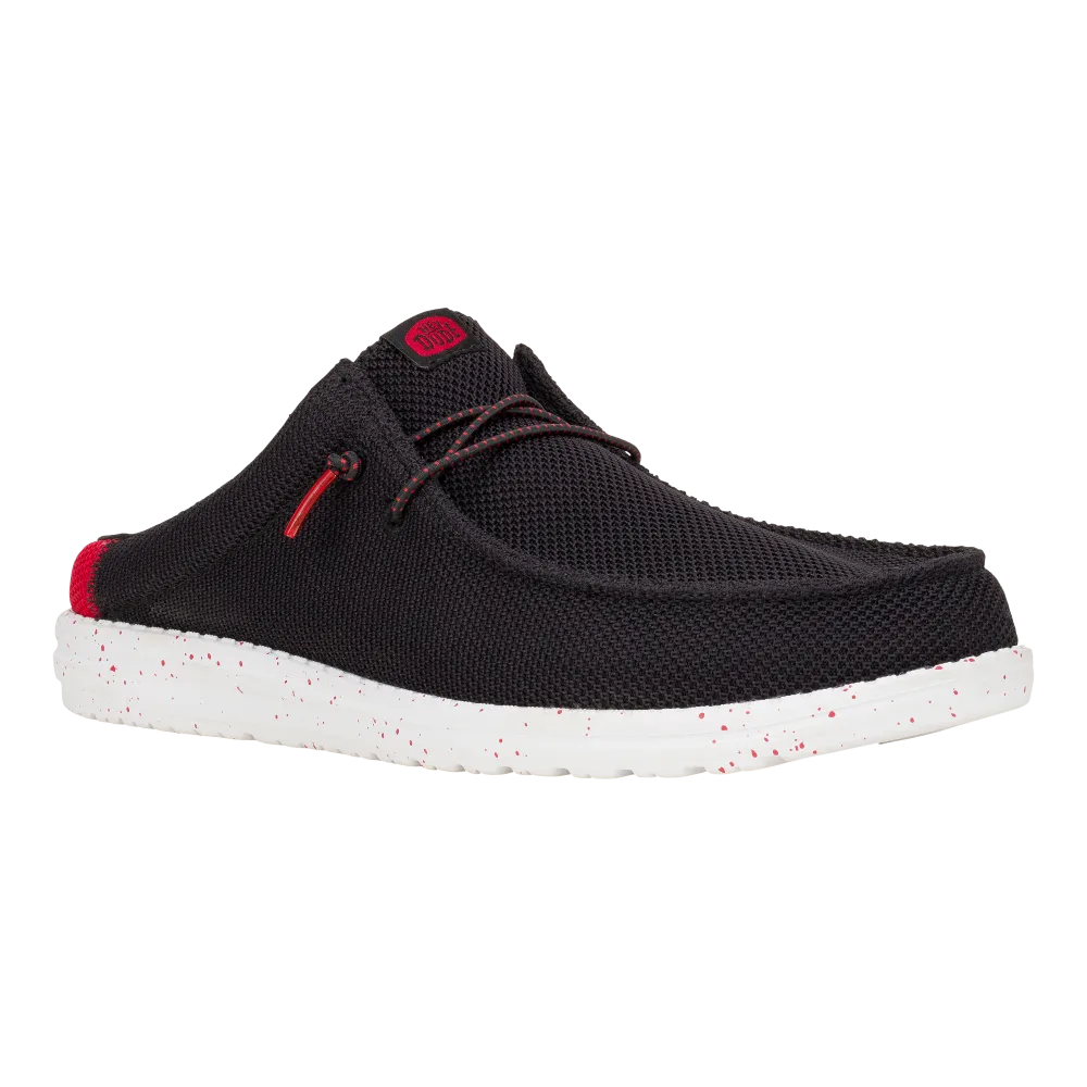 Wally Slip Varsity - Black/Red