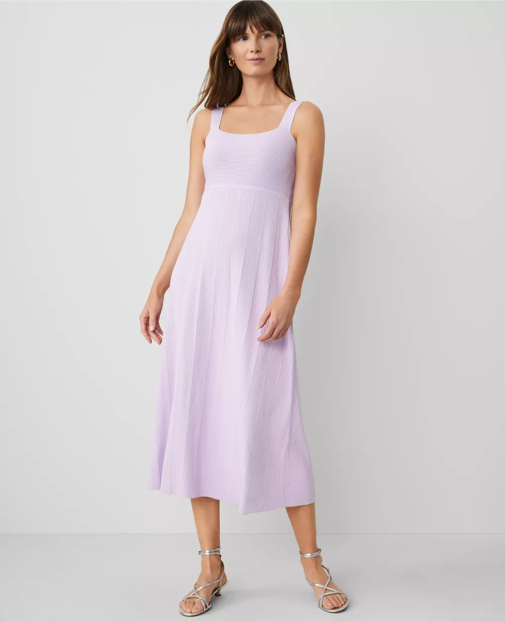 Ribbed Midi Sweater Dress