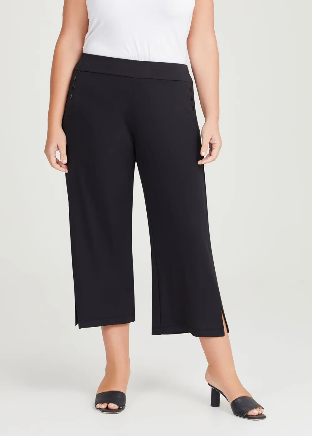 Button Culotte Pant