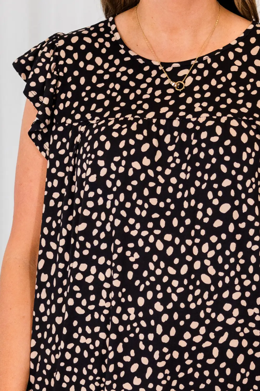 Off Balance Top, Black-Khaki