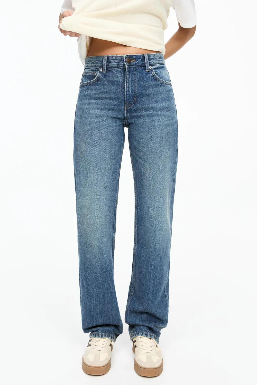 Jeans rectos tiro medio