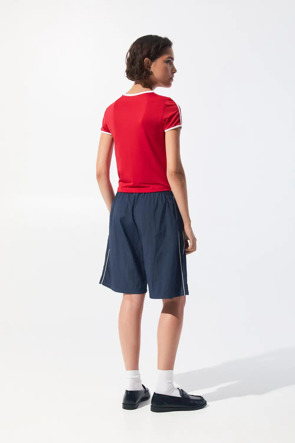 Camiseta cropped poliamida
