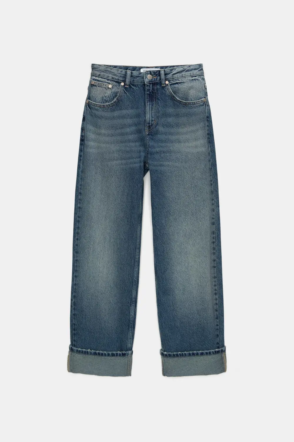 Jeans baggy vuelta bajo