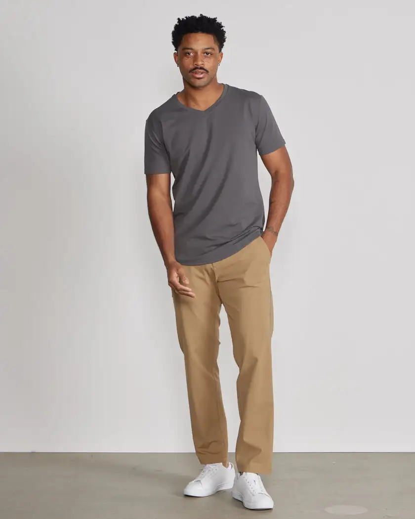 Drop-Cut V-Neck: Lux