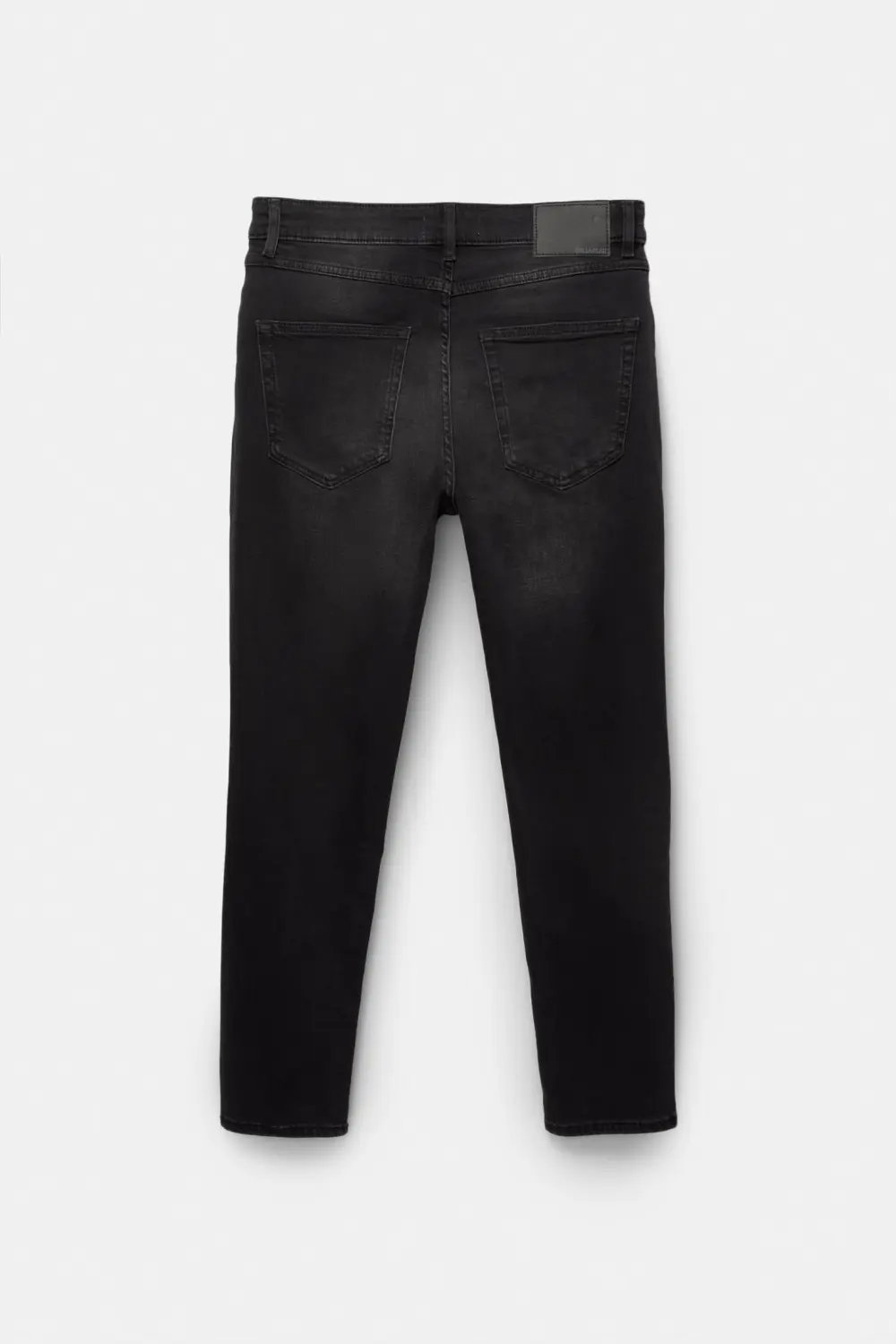 Washed carrot-fit jeans