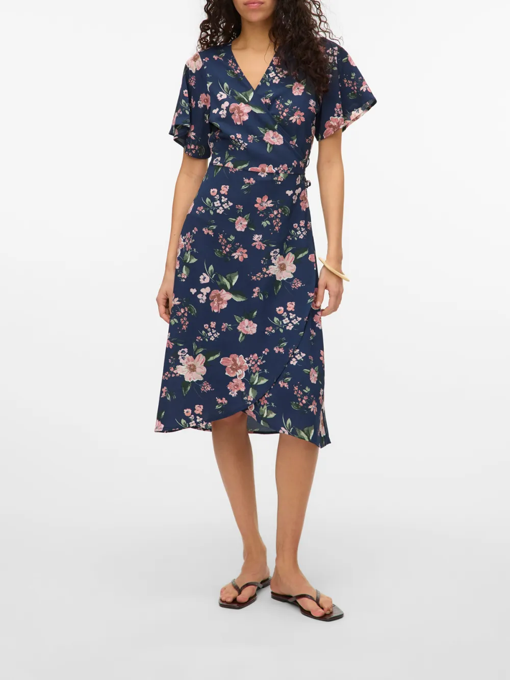 V-neck Casual Style Dress