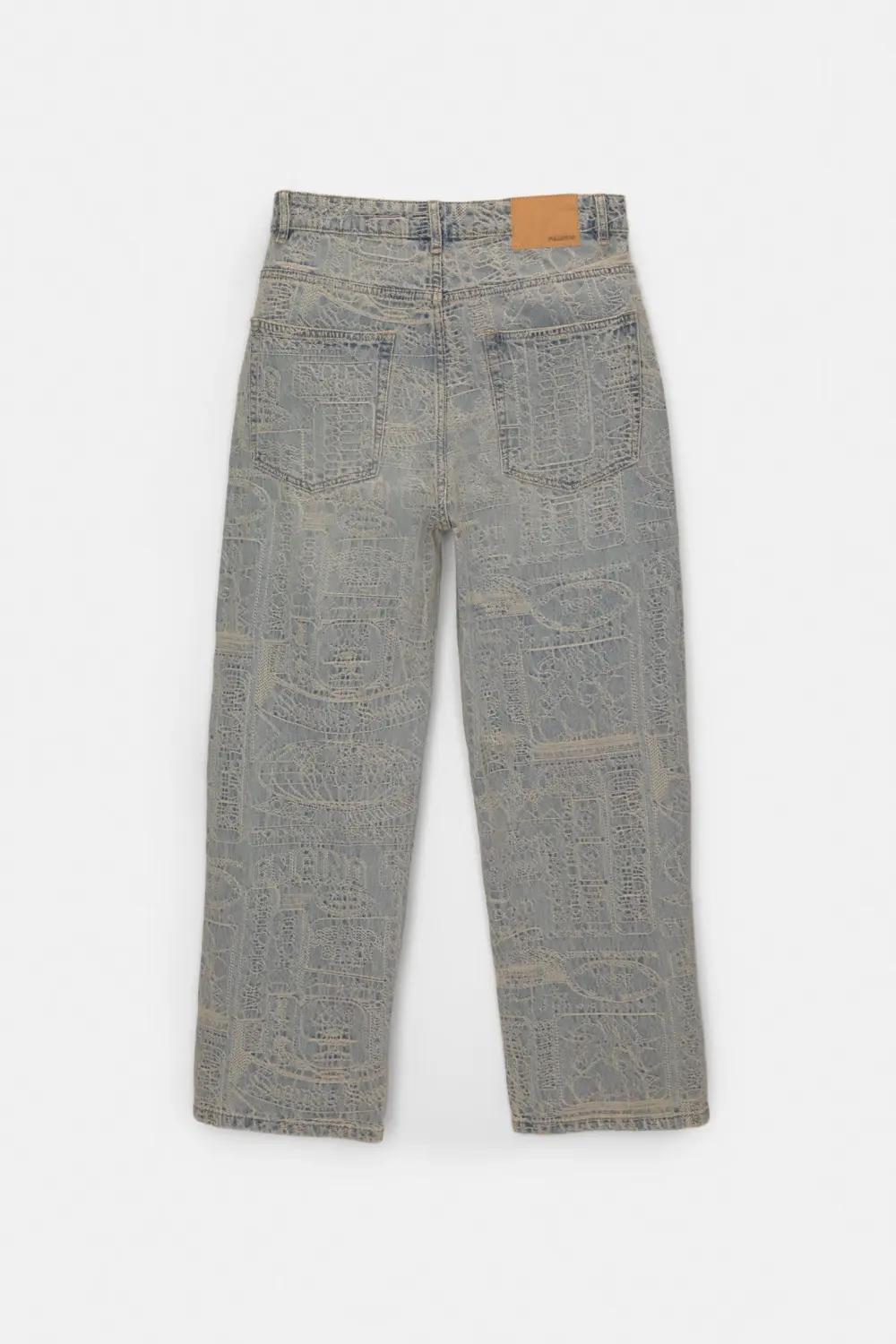 Baggy jacquard jeans