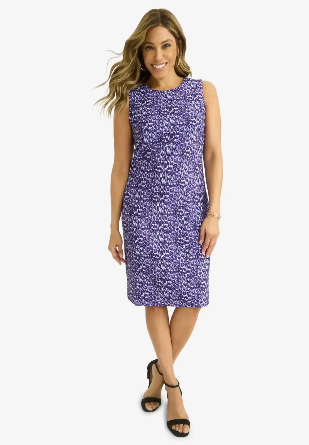2-Piece Stretch Crepe Single-Breasted Jacket Dress