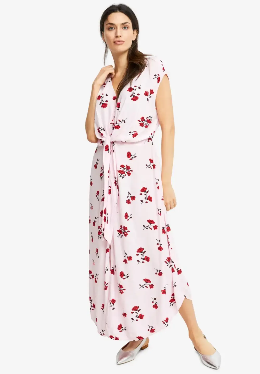Tie-Front Maxi Dress