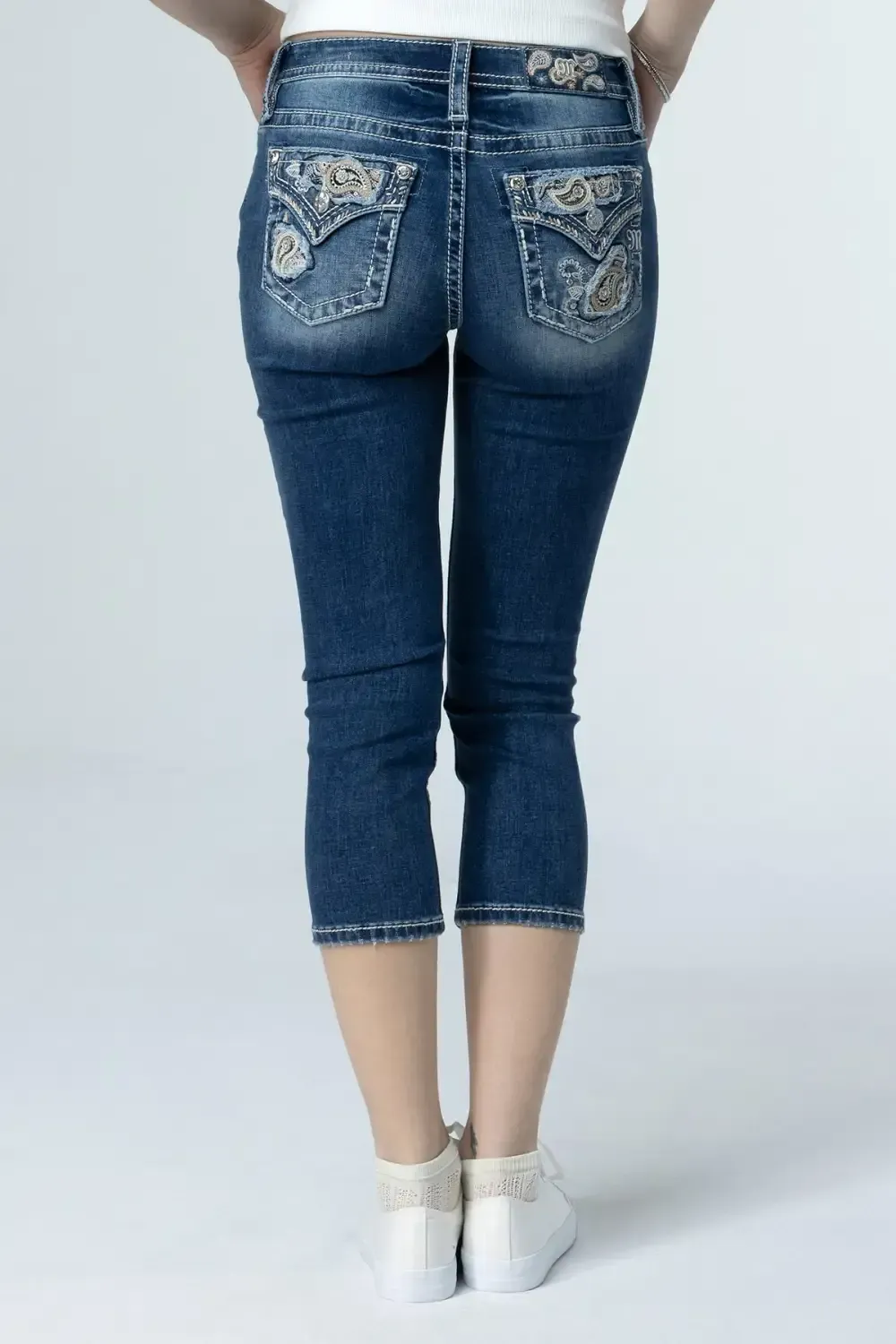 Paisley Peekaboo Capri
