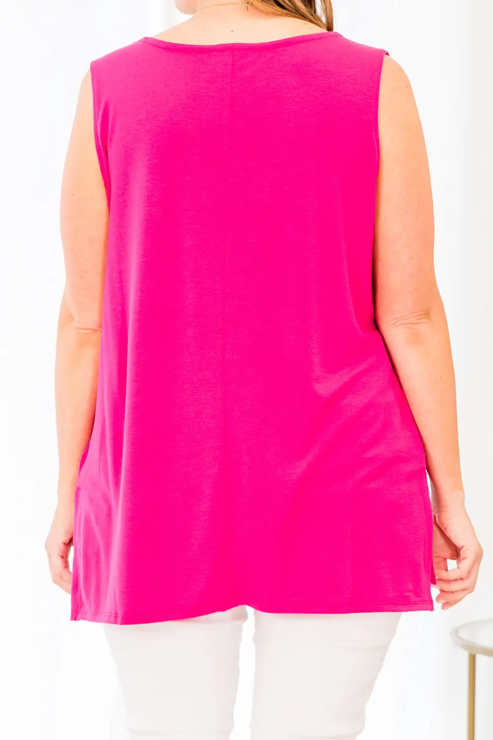 With Open Arms Tank, Magenta
