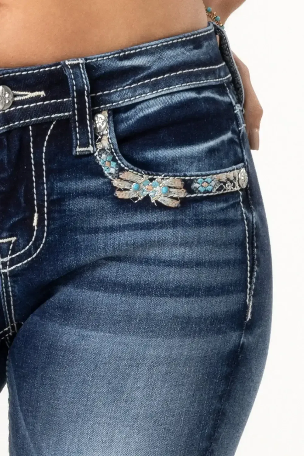 Aqua Topaz Bootcut Jeans