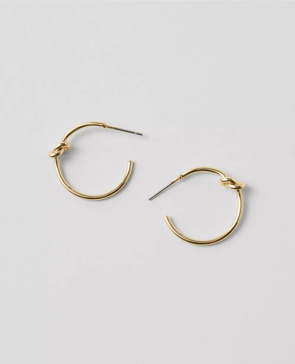 Knot Hoop Earrings