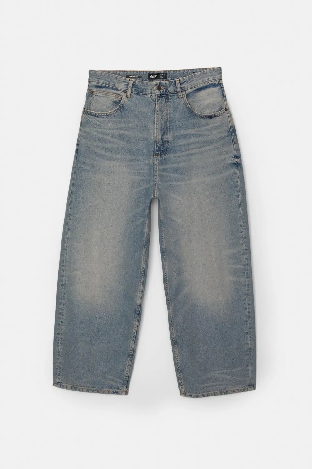 Super baggy washed finish jeans