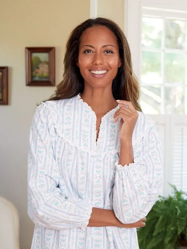 Lanz Tyrolean 44 Inch Flannel Nightgown