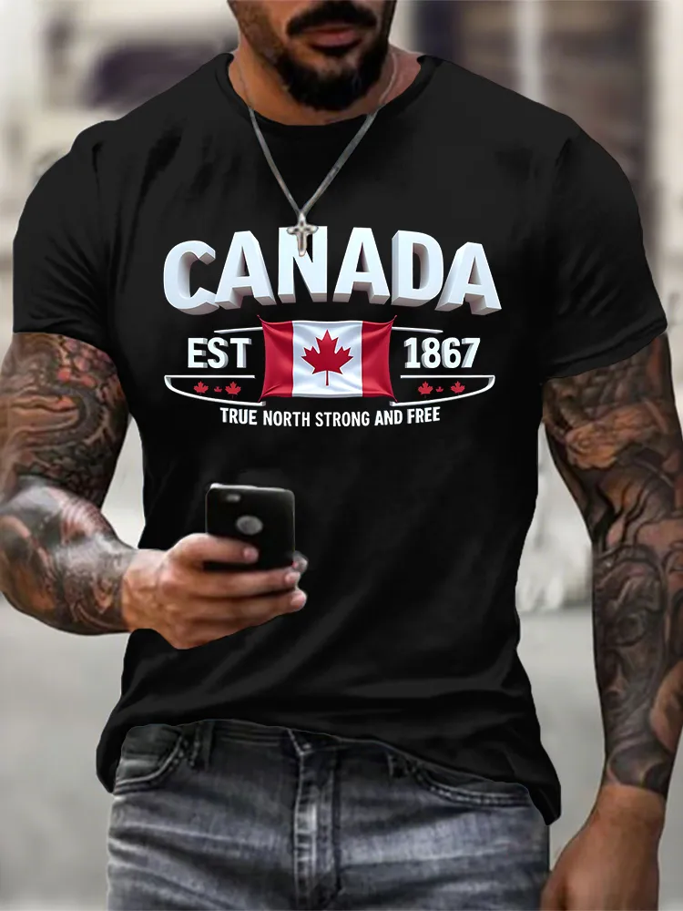 Men'S True North Strong And Free T-Shirt