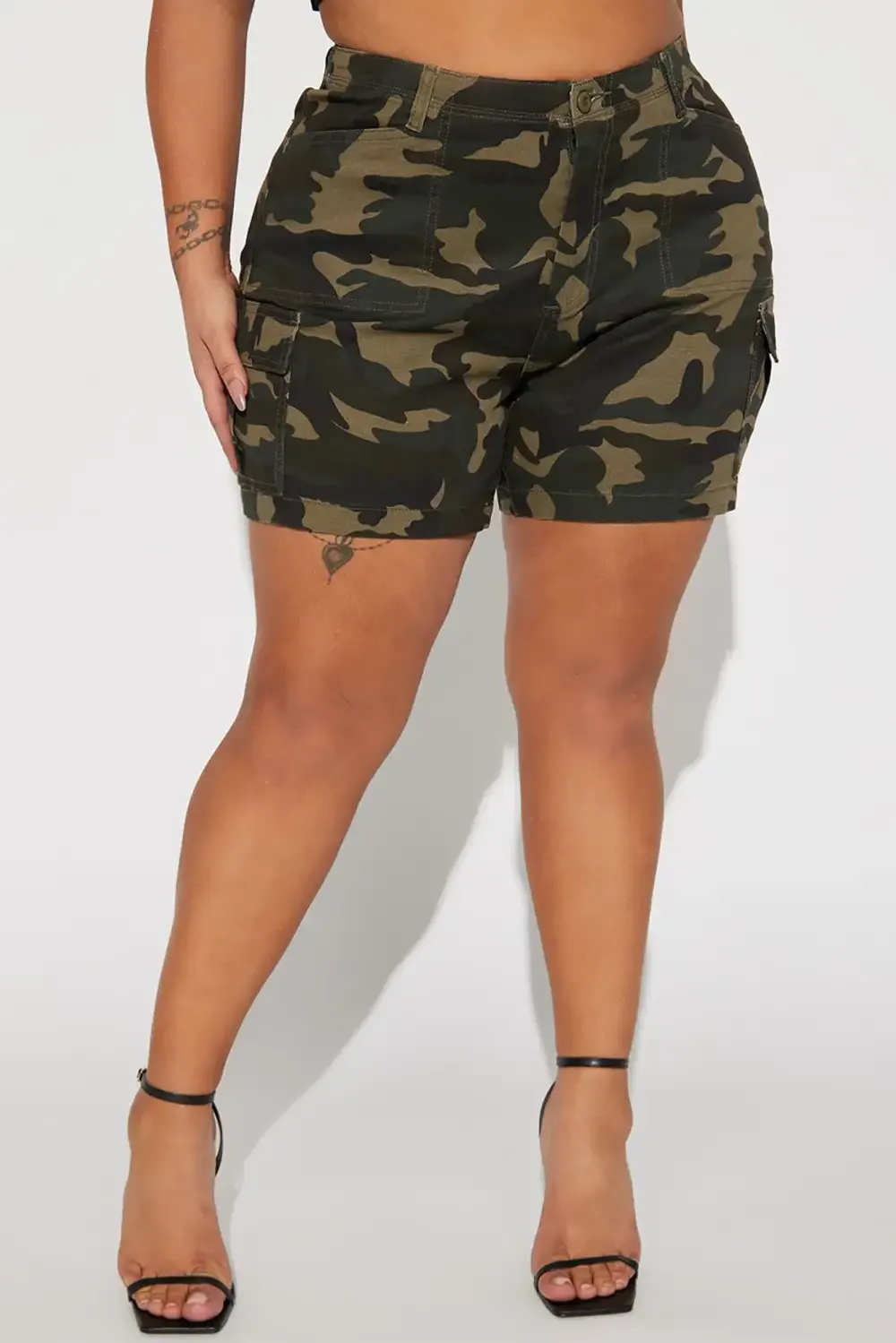 Come On Over Camo Cargo Shorts - Camouflage