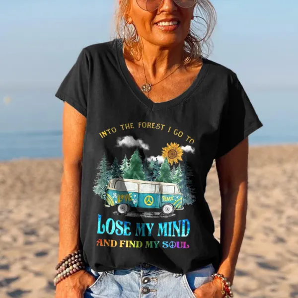 Lose My Mind And Find My Soul Women Old Hippie T-shirt