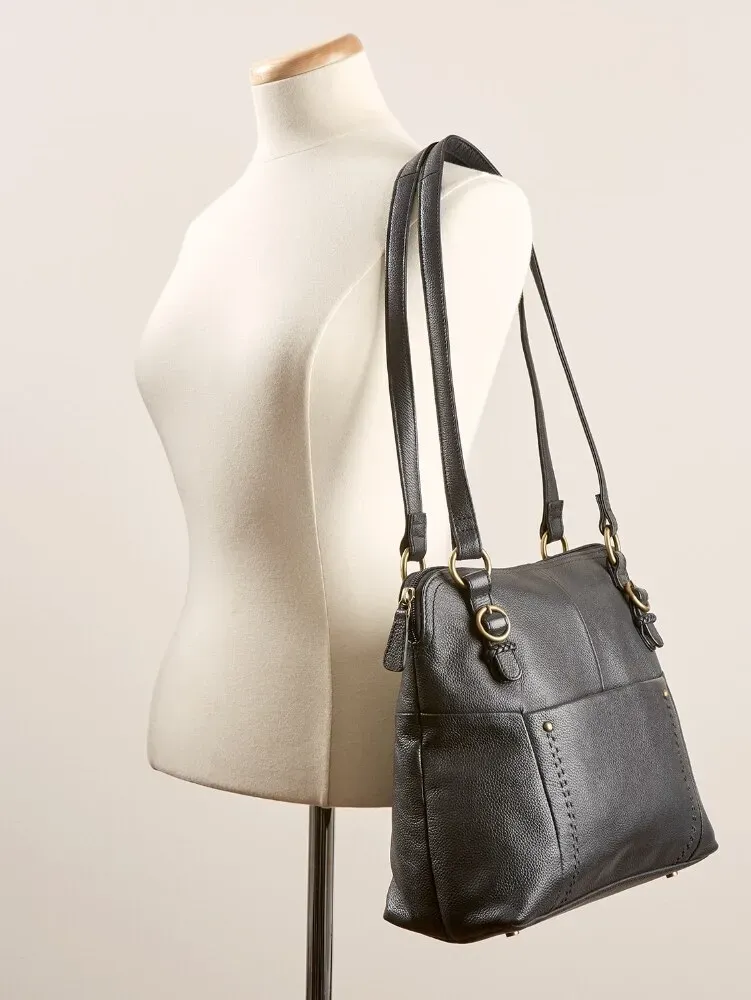 Ella Simone Essex Dome Leather Purse