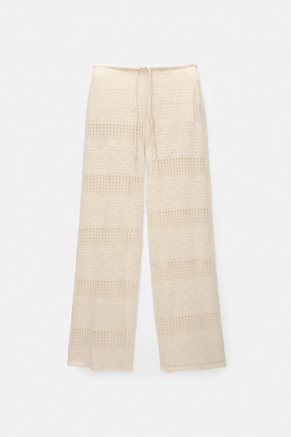 Pantalón calados tipo crochet