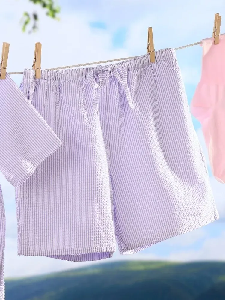Women's Classic Seersucker Short Pajama Set