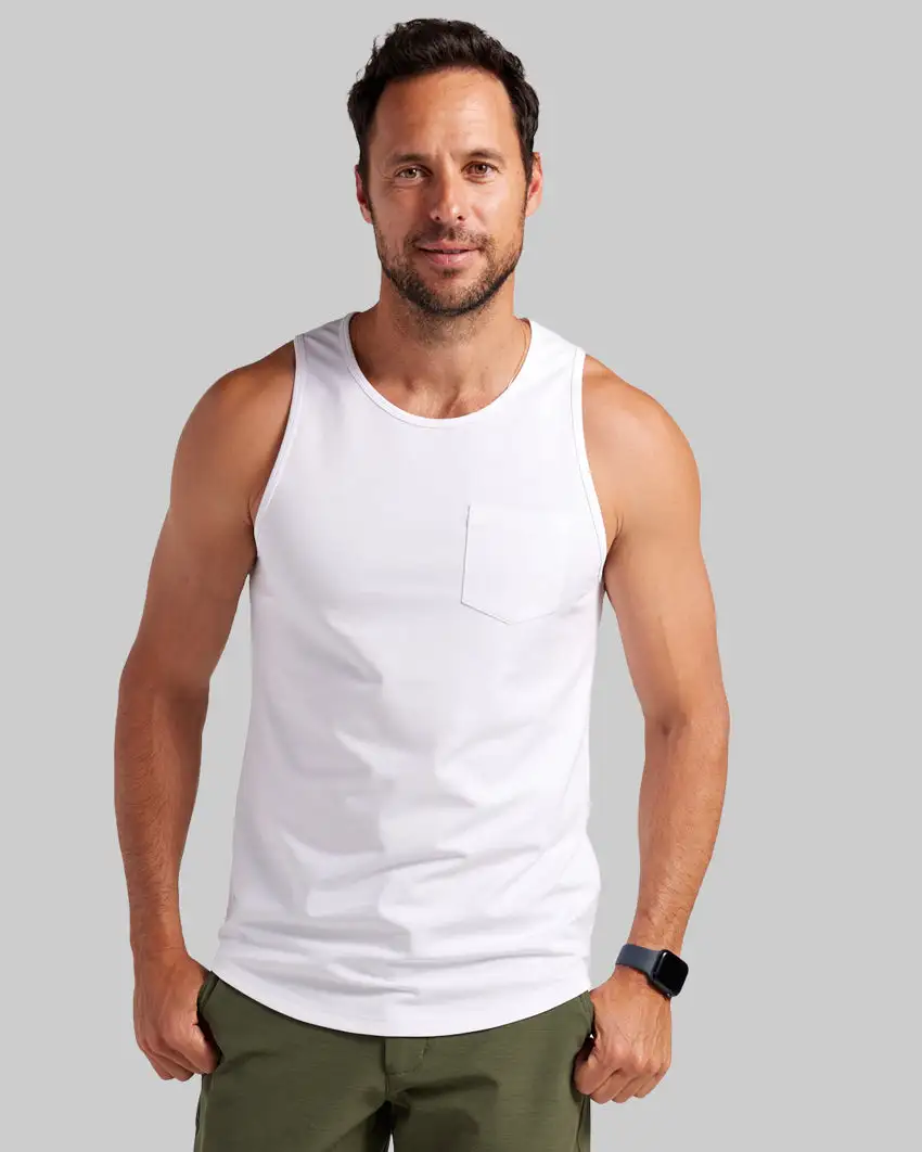 Lux Drop-Cut Pocket Tank