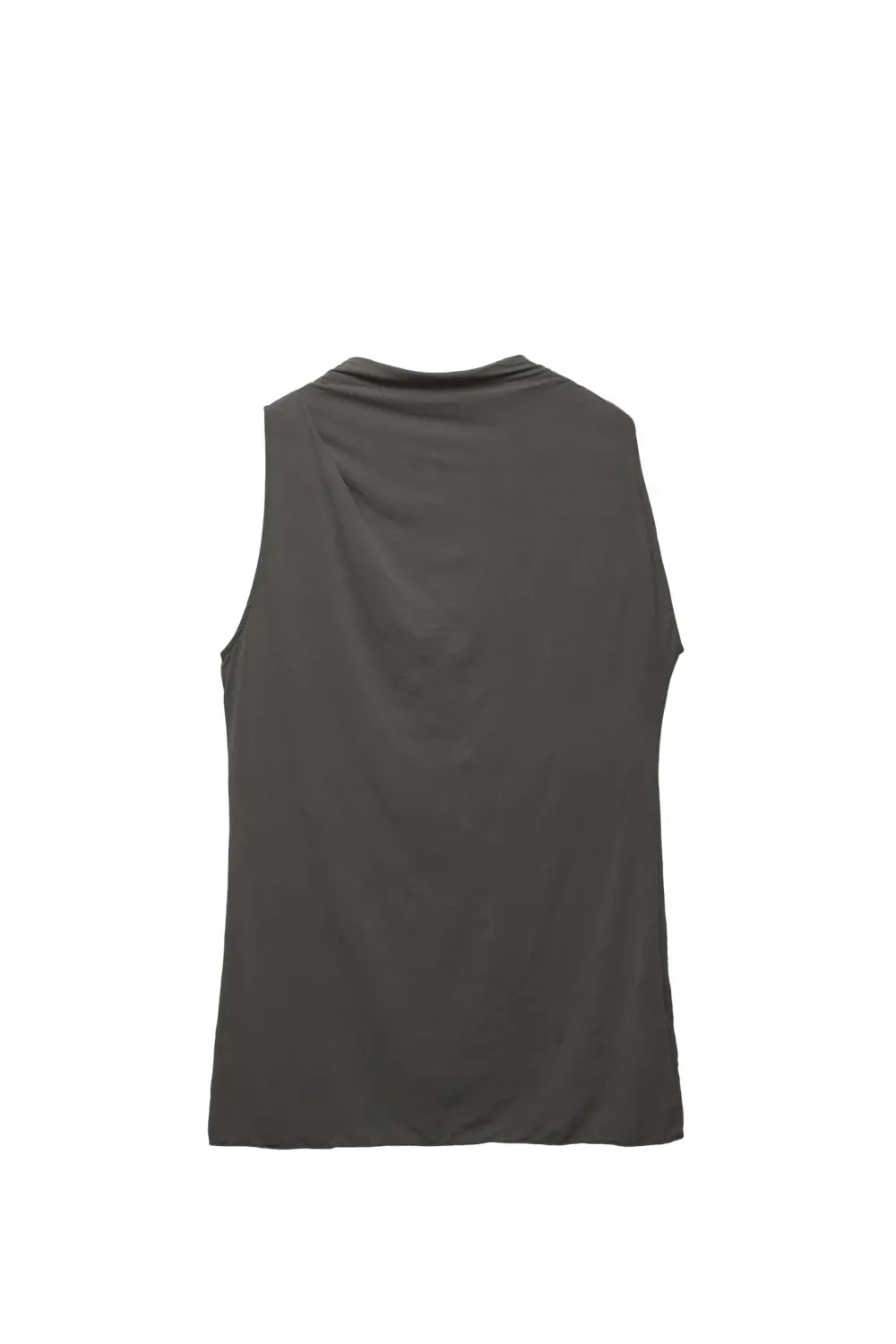Asymmetric creased-effect T-shirt
