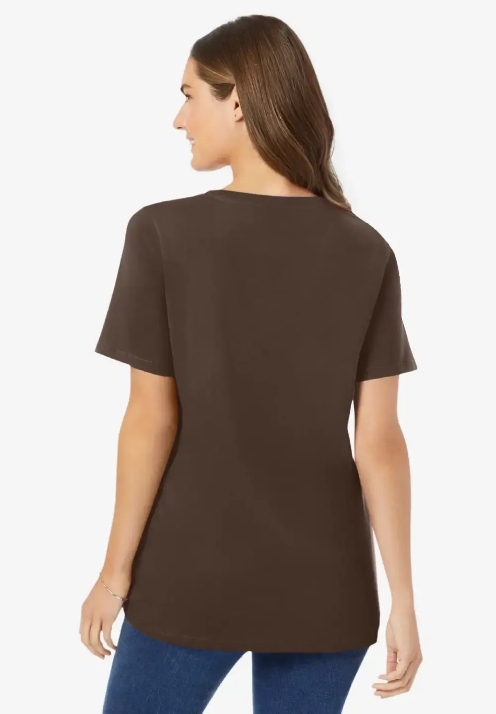 Perfect Short-Sleeve V-Neck Tee