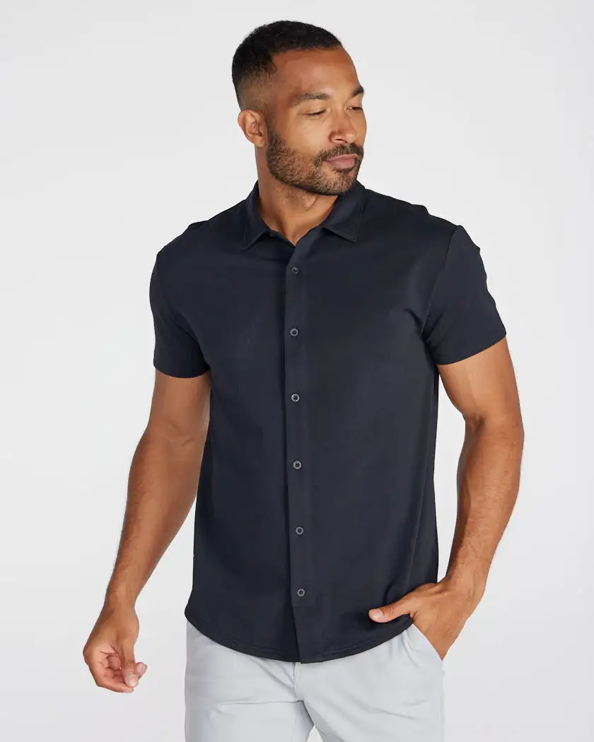 Lux Short Sleeve Button Down