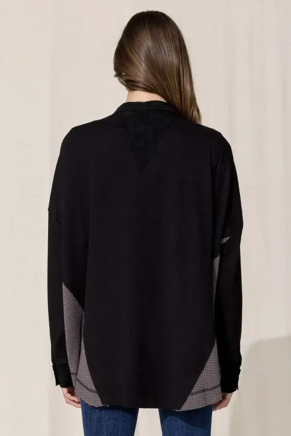 Knit Button Up Shirt