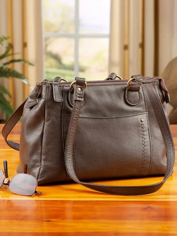 Ella Simone Rockingham Leather Organizer Bag