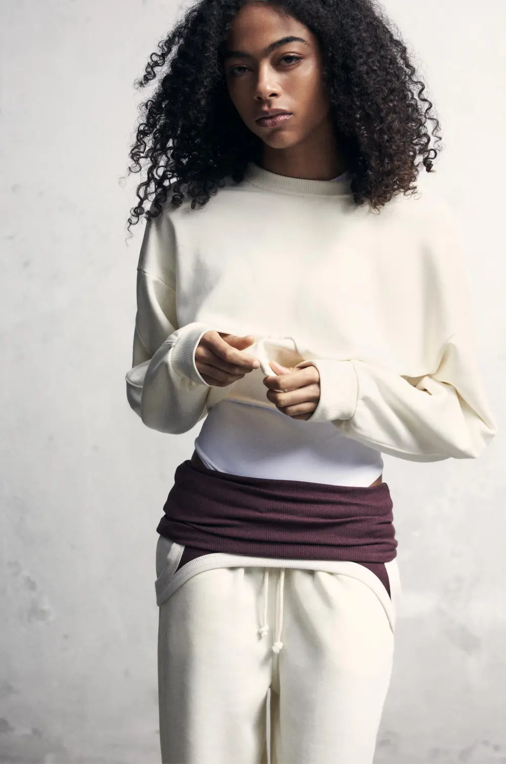 Sudadera cropped