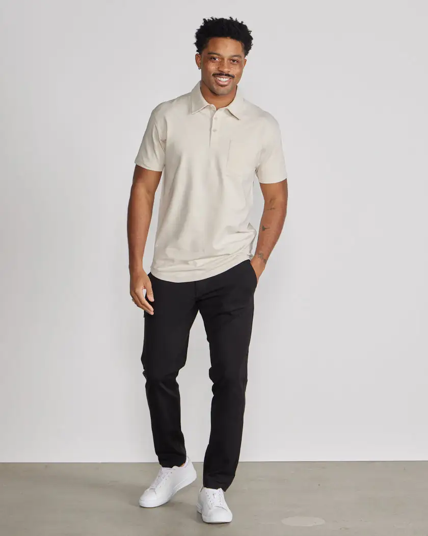 Lux Short Sleeve Pocket Polo
