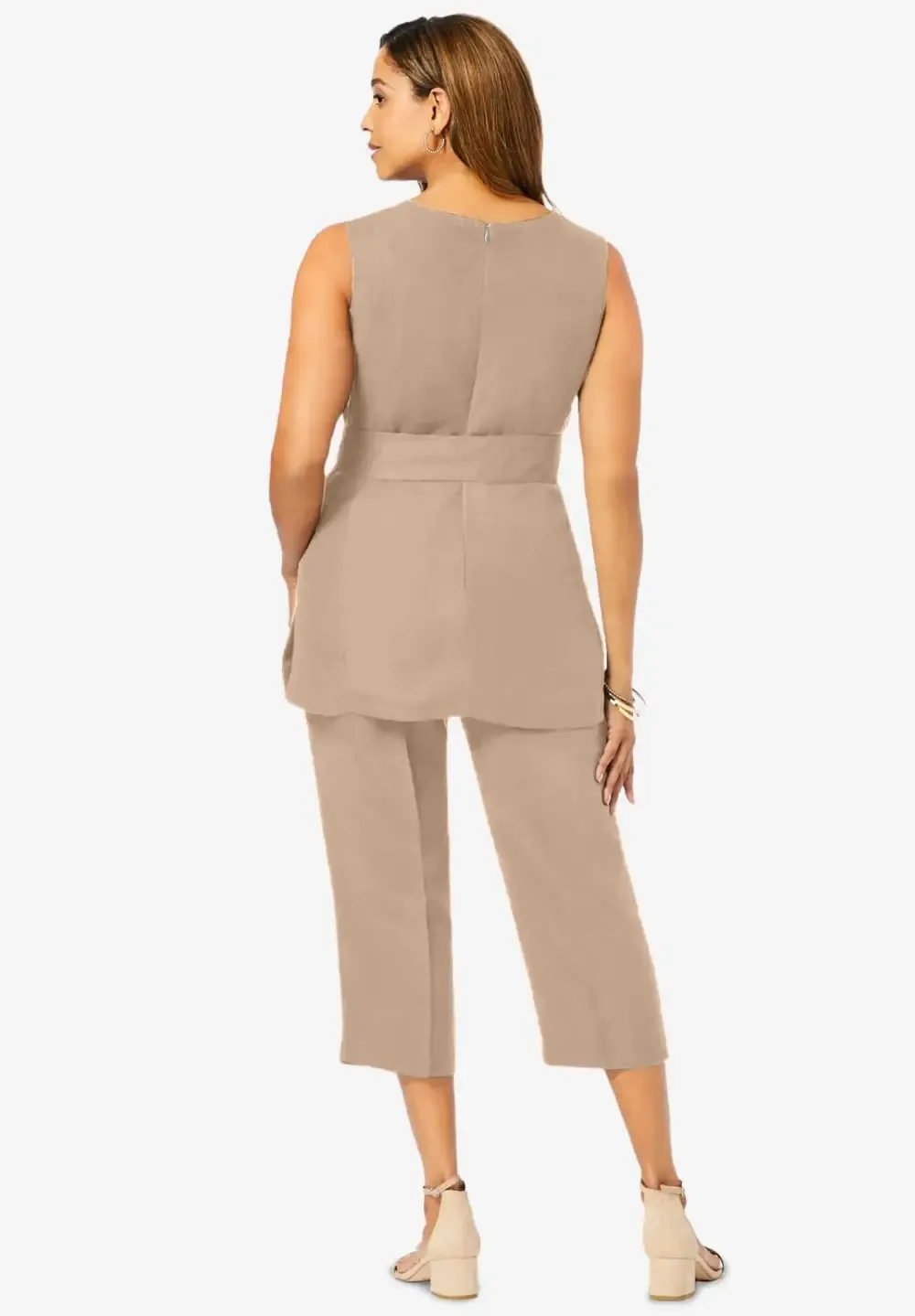 2-Piece Linen Capri Set