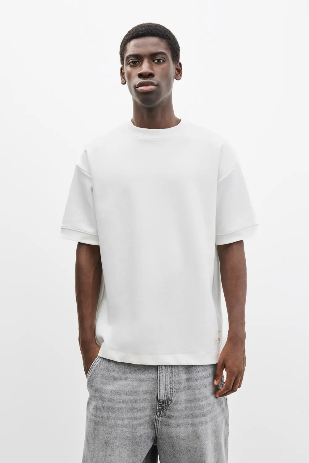 Interlock short sleeve sweatshirt