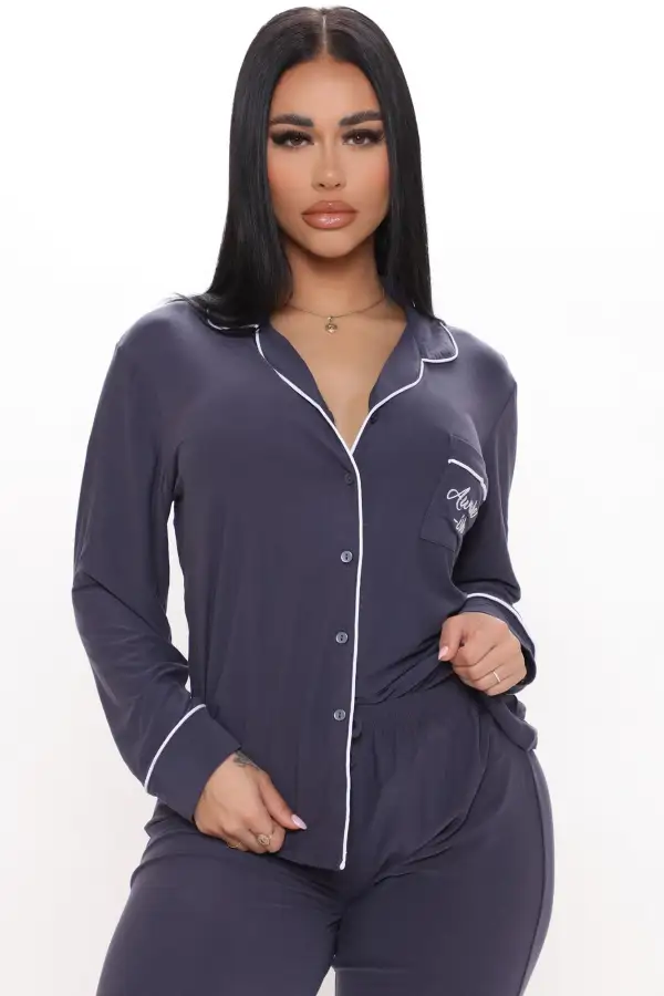 Awakeish PJ Pant Set - Navy