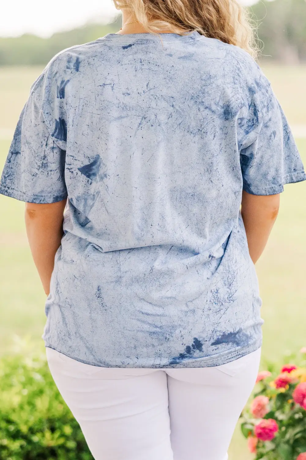 Comfort Colors: Stars Make Me Smile Tee, Ocean Colorblast