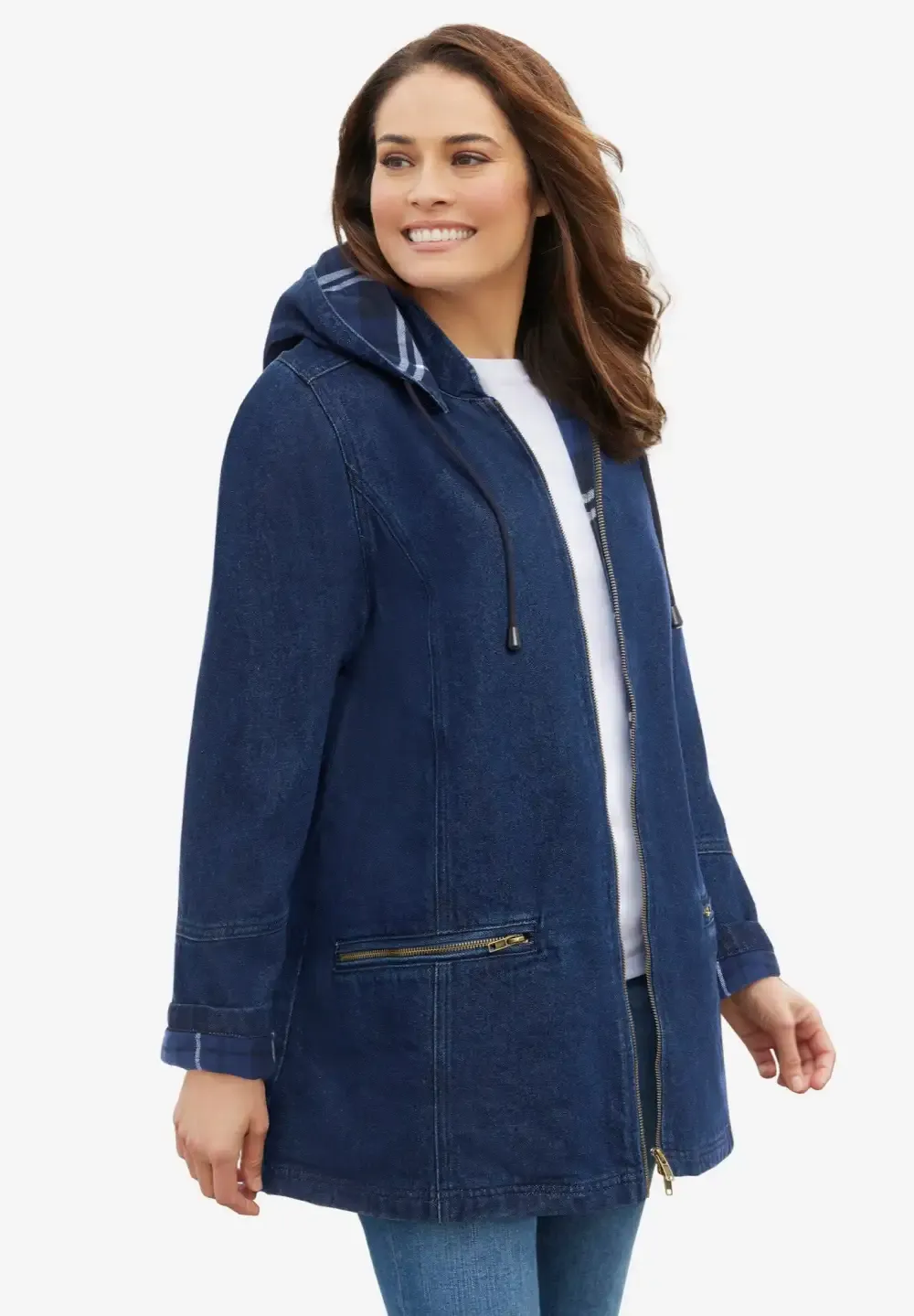Flannel-Lined Denim Jacket